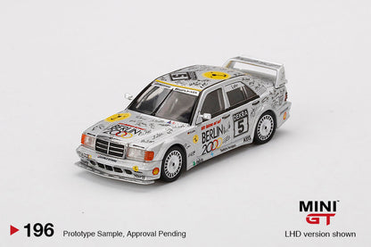 Mini GT Mercedes-Benz 190E 2.5-16 Evolution II #5 “Berlin” 1992 DTM Zolder MGT00196