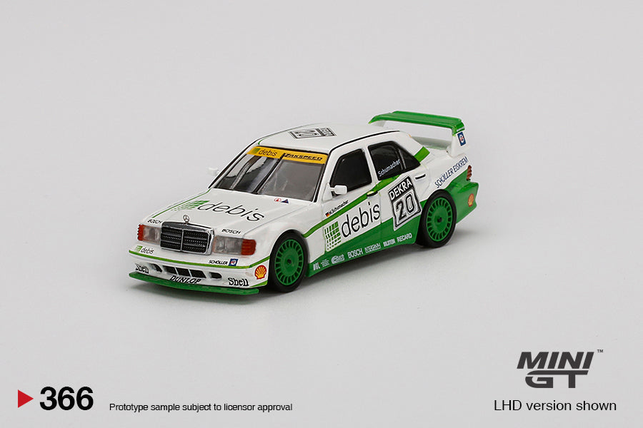 Mini GT Mercedes-Benz 190E 2.5 16 Evolution II 1991 DTM Zakspeed #20 Michael Schumacher MGT00366