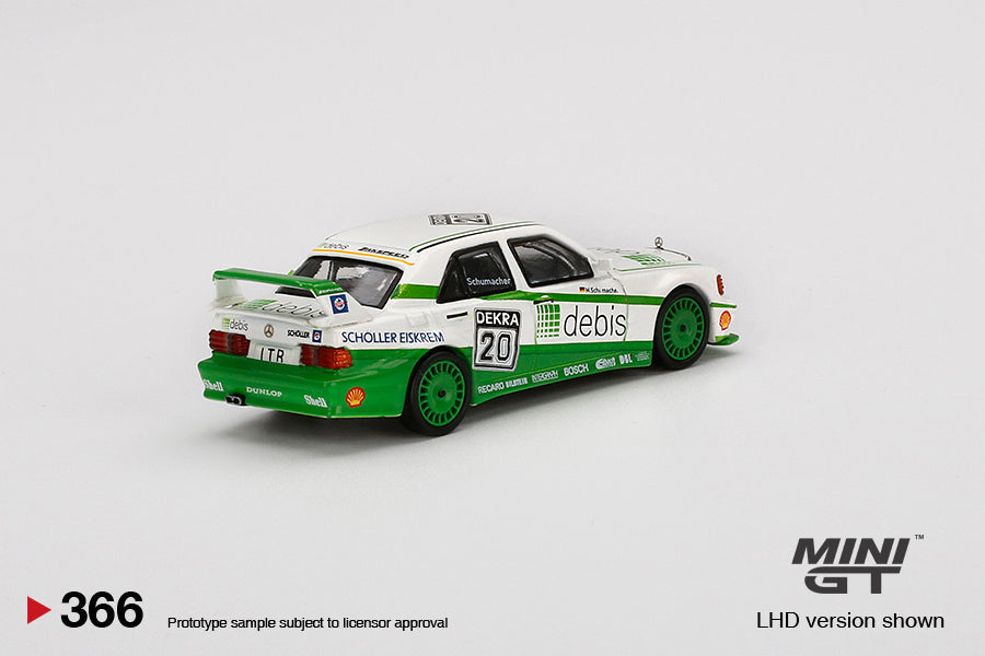 Mini GT Mercedes-Benz 190E 2.5 16 Evolution II 1991 DTM Zakspeed #20 Michael Schumacher MGT00366