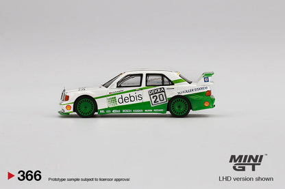 Mini GT Mercedes-Benz 190E 2.5 16 Evolution II 1991 DTM Zakspeed #20 Michael Schumacher MGT00366