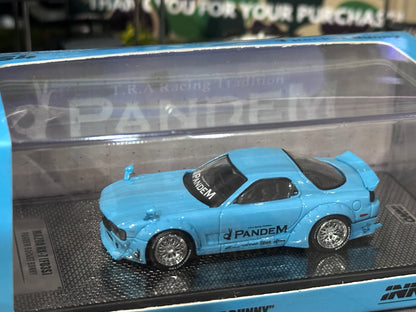 Inno64 Mazda RX-7 FD3S Pandem Rocket Bunny Tiffany Blue New MOULD IN64-RX7FDP-TIFBLU