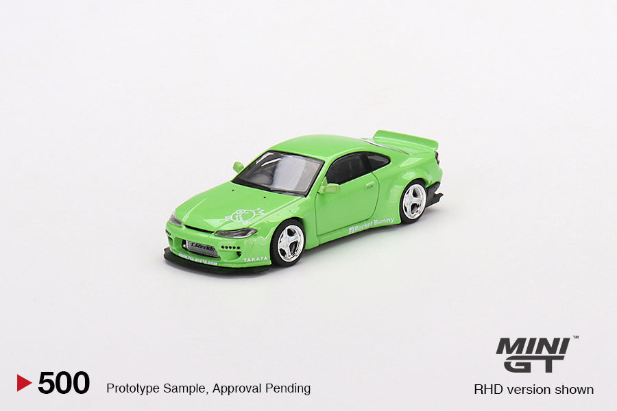 Mini GT Nissan Silvia (S15) Rocket Bunny (Green) MGT00500