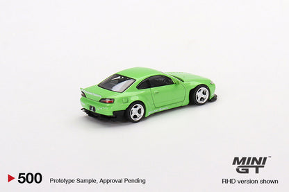 Mini GT Nissan Silvia (S15) Rocket Bunny (Green) MGT00500