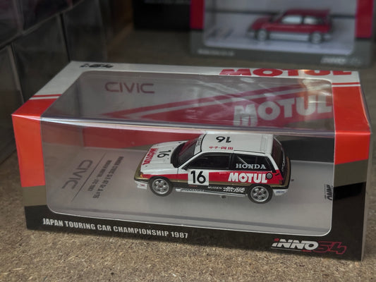 Inno64 Honda Civic EF3 Gr. A #16 Mugen Motul JTC 1988