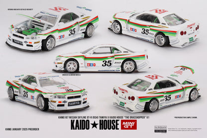 Kaido House Nissan Skyline GT-R (R34) TAMIYA x KAIDO HOUSE "The GRASSHOPPER" V1 KHMG167