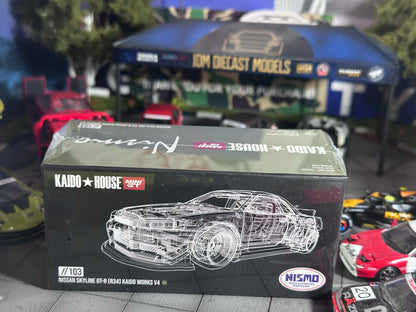 Kaido House Mini GT 1/64 Nissan Skyline GT-R (R34) Kaido Works V4 KHMG103