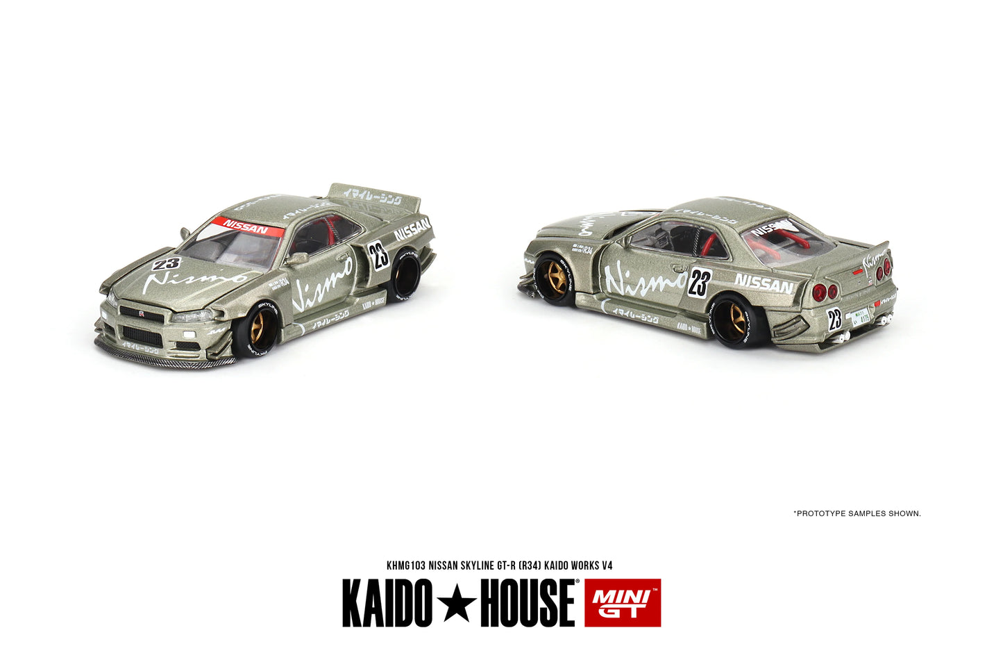 Kaido House Mini GT 1/64 Nissan Skyline GT-R (R34) Kaido Works V4 KHMG103