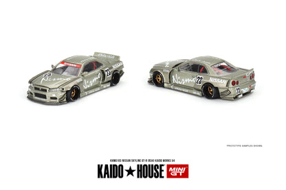 Kaido House Mini GT 1/64 Nissan Skyline GT-R (R34) Kaido Works V4 KHMG103