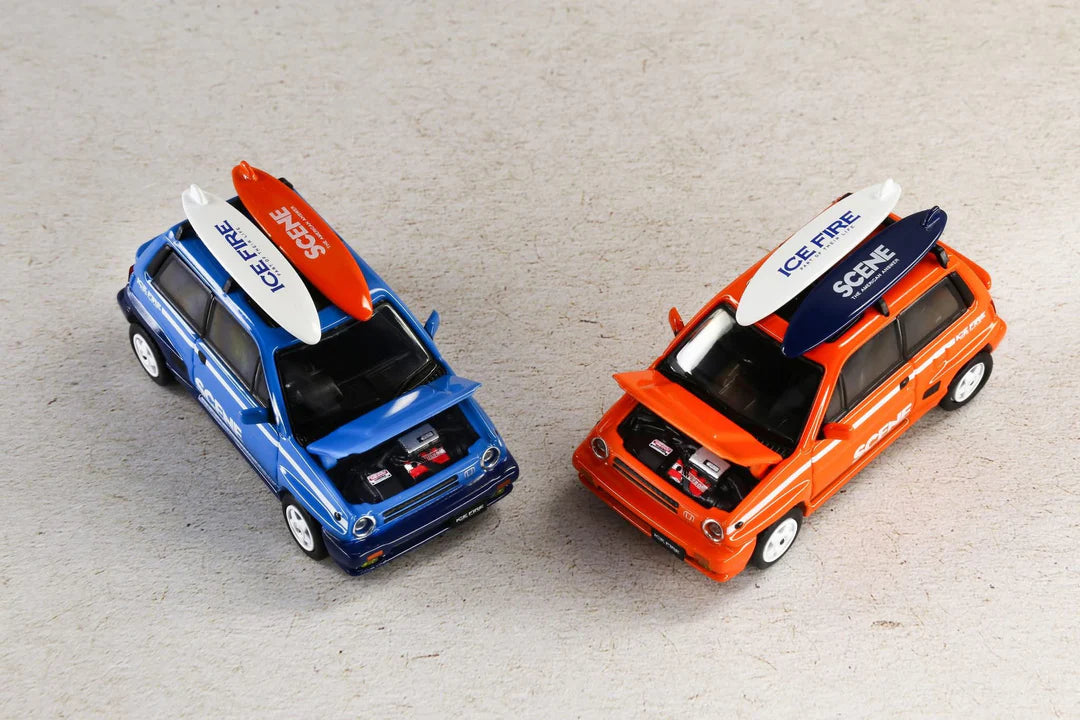 Inno64 x SCENE by Ice Fire Honda City Turbo II ICE FIRE Blue