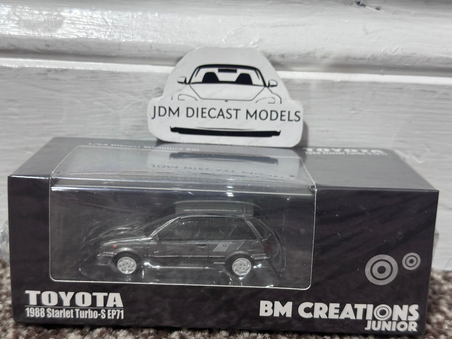 BM Creations Toyota 1988 Starlet Turbo S EP71 Silver 64B0256
