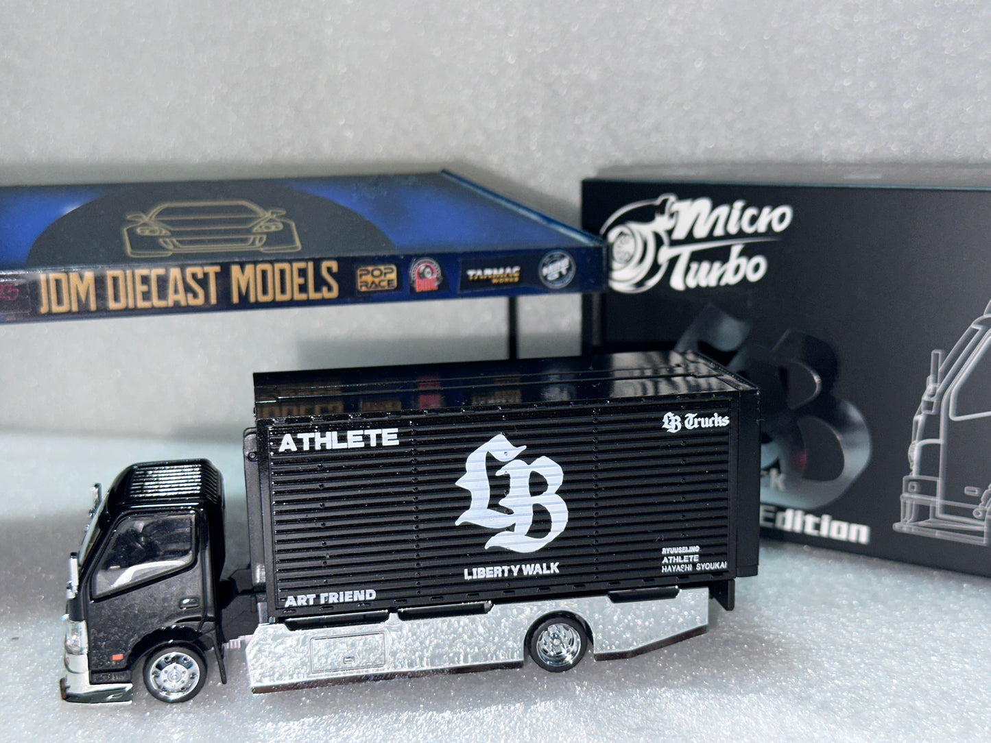 Micro Turbo Custom Truck AIT Limited Edition Black and Silver LBWK MT6404B9