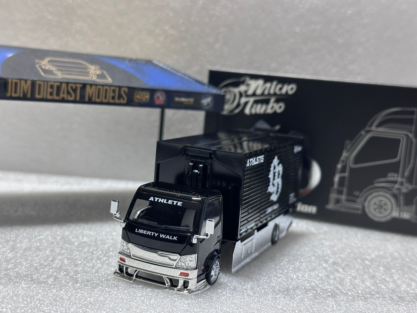 Micro Turbo Custom Truck AIT Limited Edition Black and Silver LBWK MT6404B9