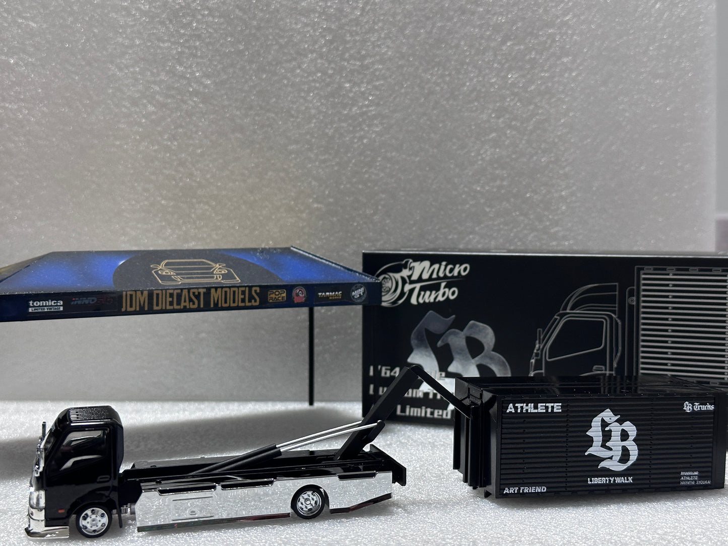 Micro Turbo Custom Truck AIT Limited Edition Black and Silver LBWK MT6404B9