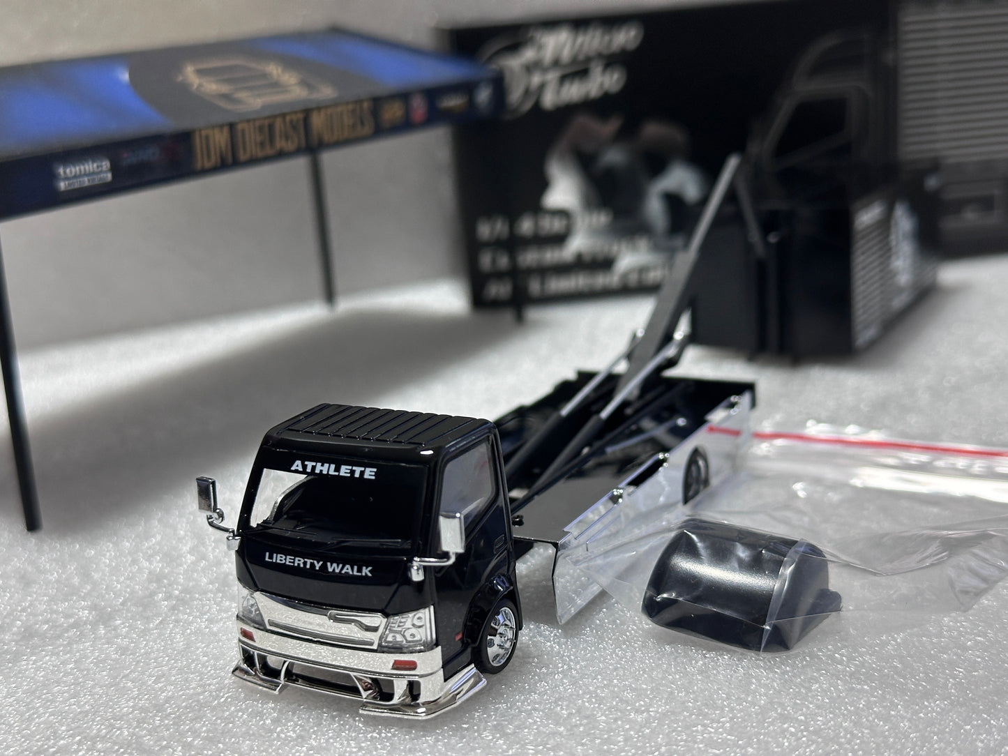 Micro Turbo Custom Truck AIT Limited Edition Black and Silver LBWK MT6404B9
