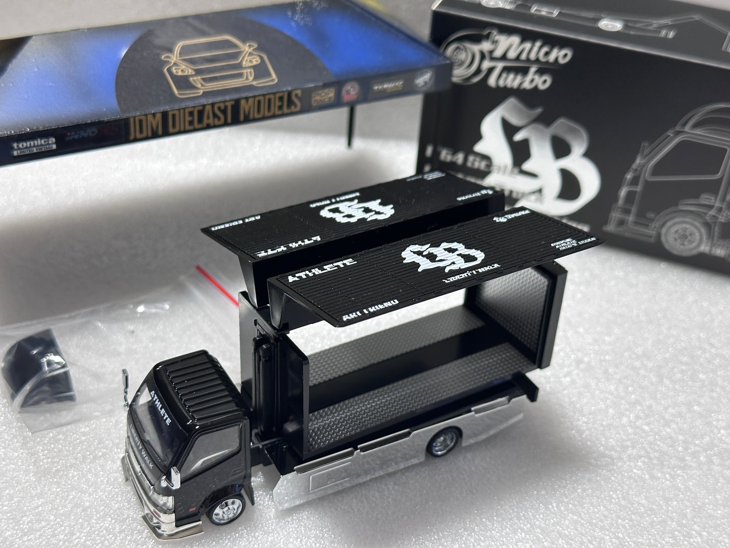 Micro Turbo Custom Truck AIT Limited Edition Black and Silver LBWK MT6404B9