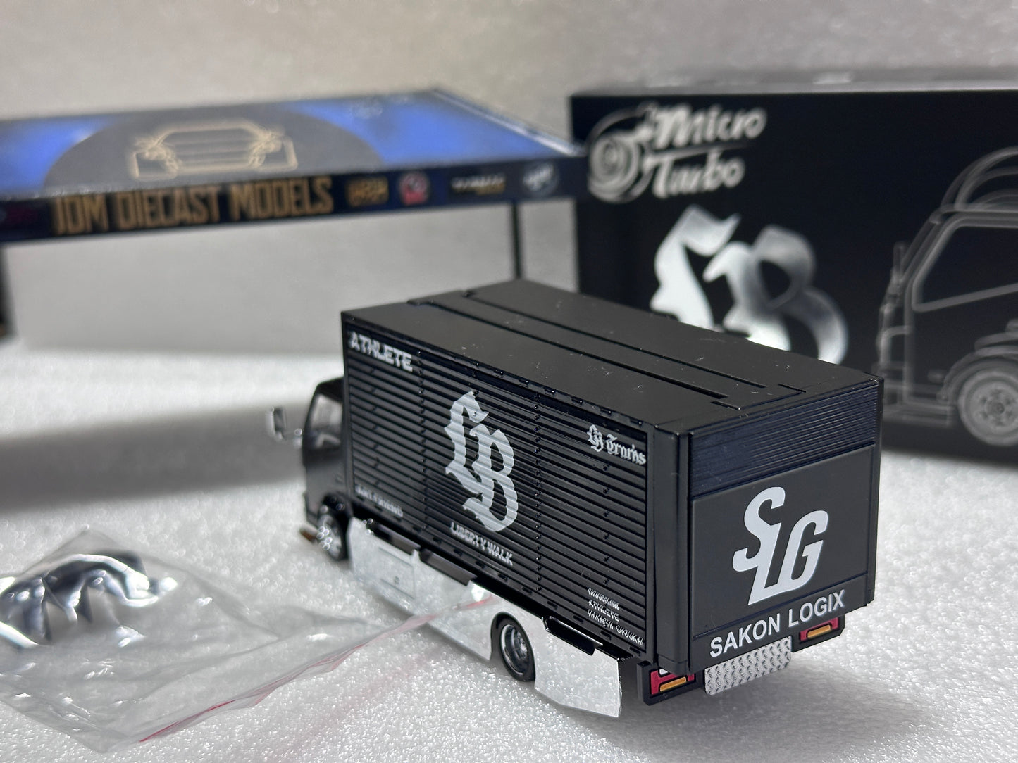 Micro Turbo Custom Truck AIT Limited Edition Black and Silver LBWK MT6404B9