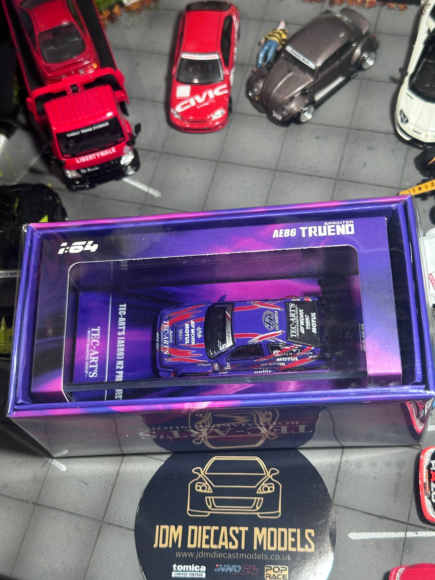 Inno64 Toyota Sprinter Trueno AE86 N2 PROJECT BY Tec-Art's in stock