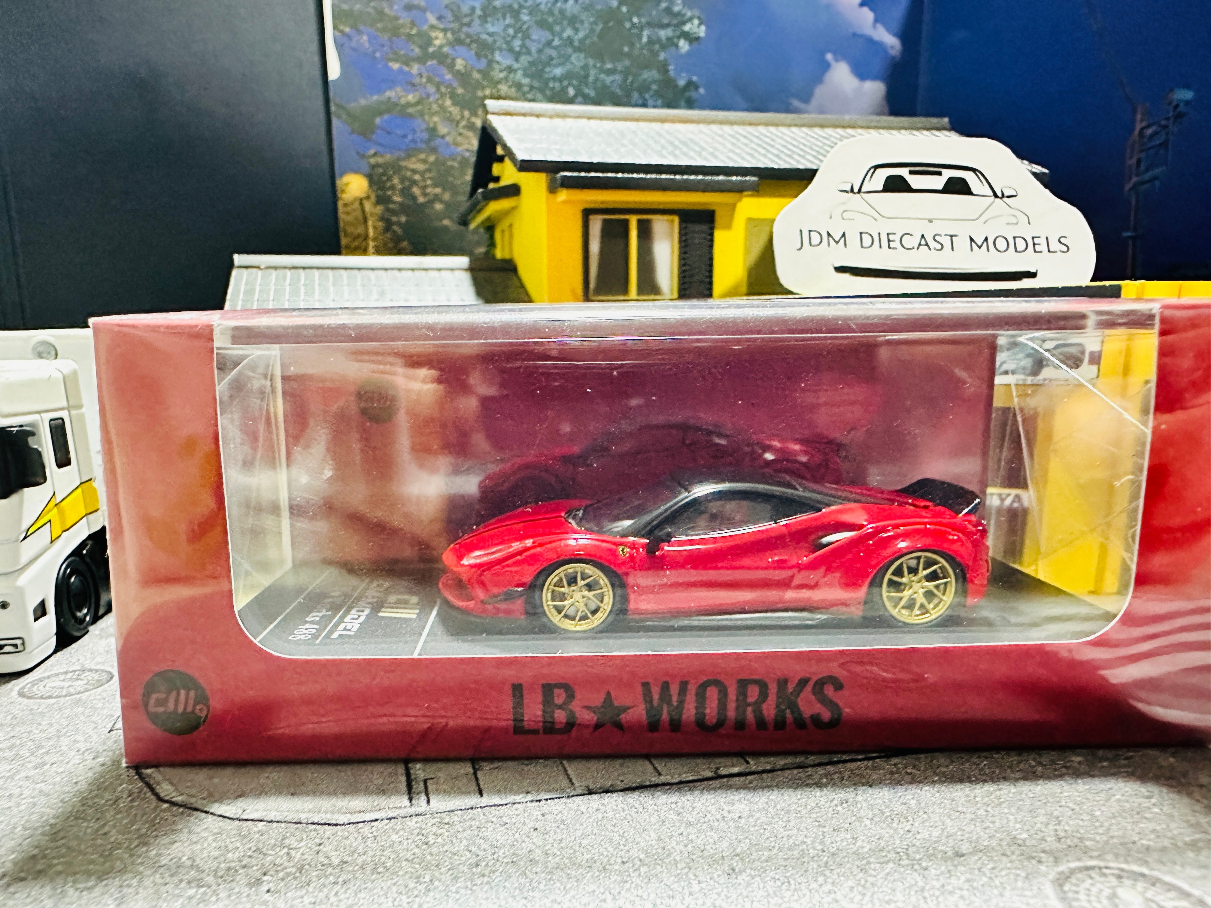 CM Model LBWK 488 Duck wing Standard Red – JDM Diecast Models