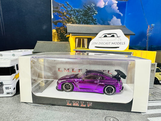 LMLF Model NISSAN GT-R R35 Rocket Bunny Chrome Purple
