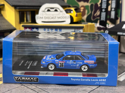 Tarmac Works Toyota Corolla Levin AE92 JTC 1991 T64-036-91JTC36