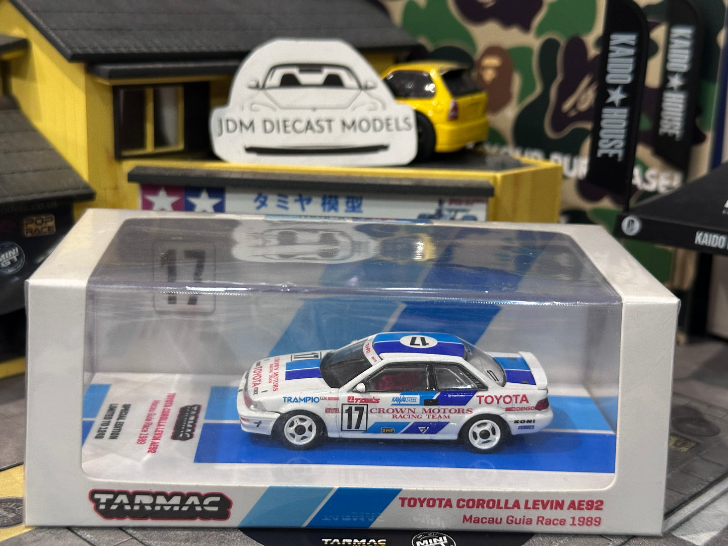 Tarmac Works Toyota Corolla Levin AE92 Macau Gula Race 1989 Special Edition 1248pcs