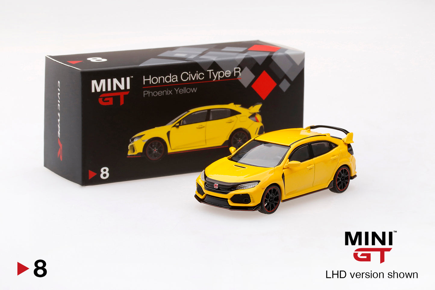 Mini GT Honda Civic Type R (FK8) Phoenix Yellow
