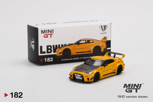 Mini GT LB-Silhouette WORKS GT Nissan 35GT-RR Version 1 Yellow Mijo / USA Exclusive