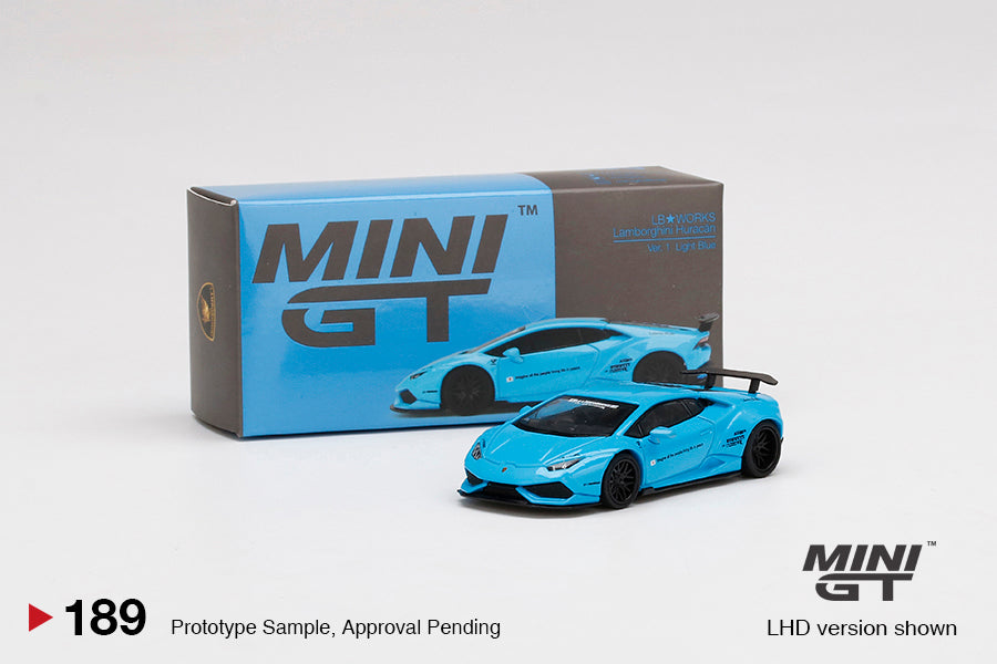 Mini GT LB★WORKS Lamborghini Huracán ver. 1 Light Blue – JDM Diecast Models