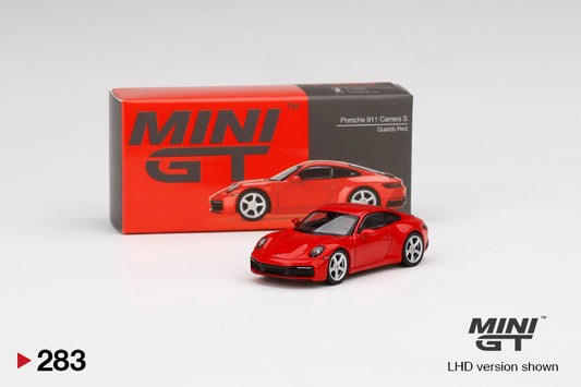 MiniGT Porsche 911 (992) Carrera S Guards Red
