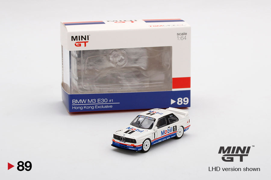 Mini GT BMW M3 (E30) 1 Schnitzel Motorsport 1992 Guia Race of Macau Winner HK Exclusive MGT00089-L