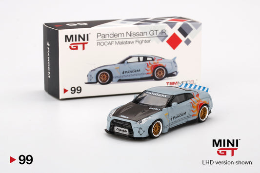 Mini GT Pandem Nissan GT-R (R35) Duck Tail ROCAF Malataw Fighter Taiwan Special Edition Rare MGT00099