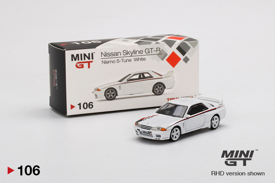 Mini GT Nissan GT-R R32 Nismo S-Tune White