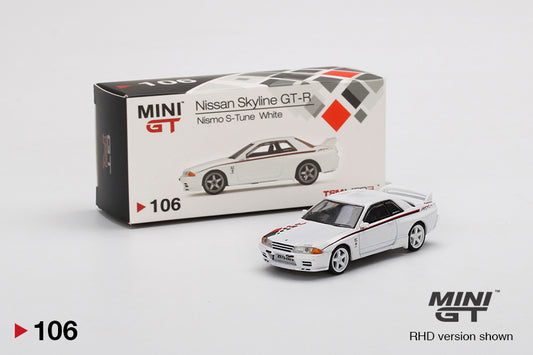 Mini GT Nissan GT-R R32 Nismo S-Tune White