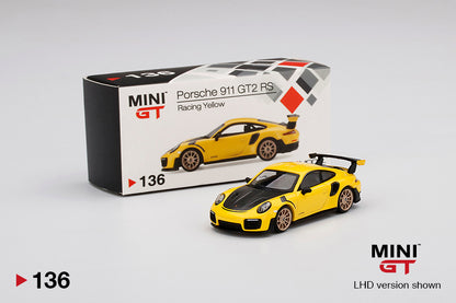 Mini GT Porsche 911 GT2 RS Racing Yellow MGT00136