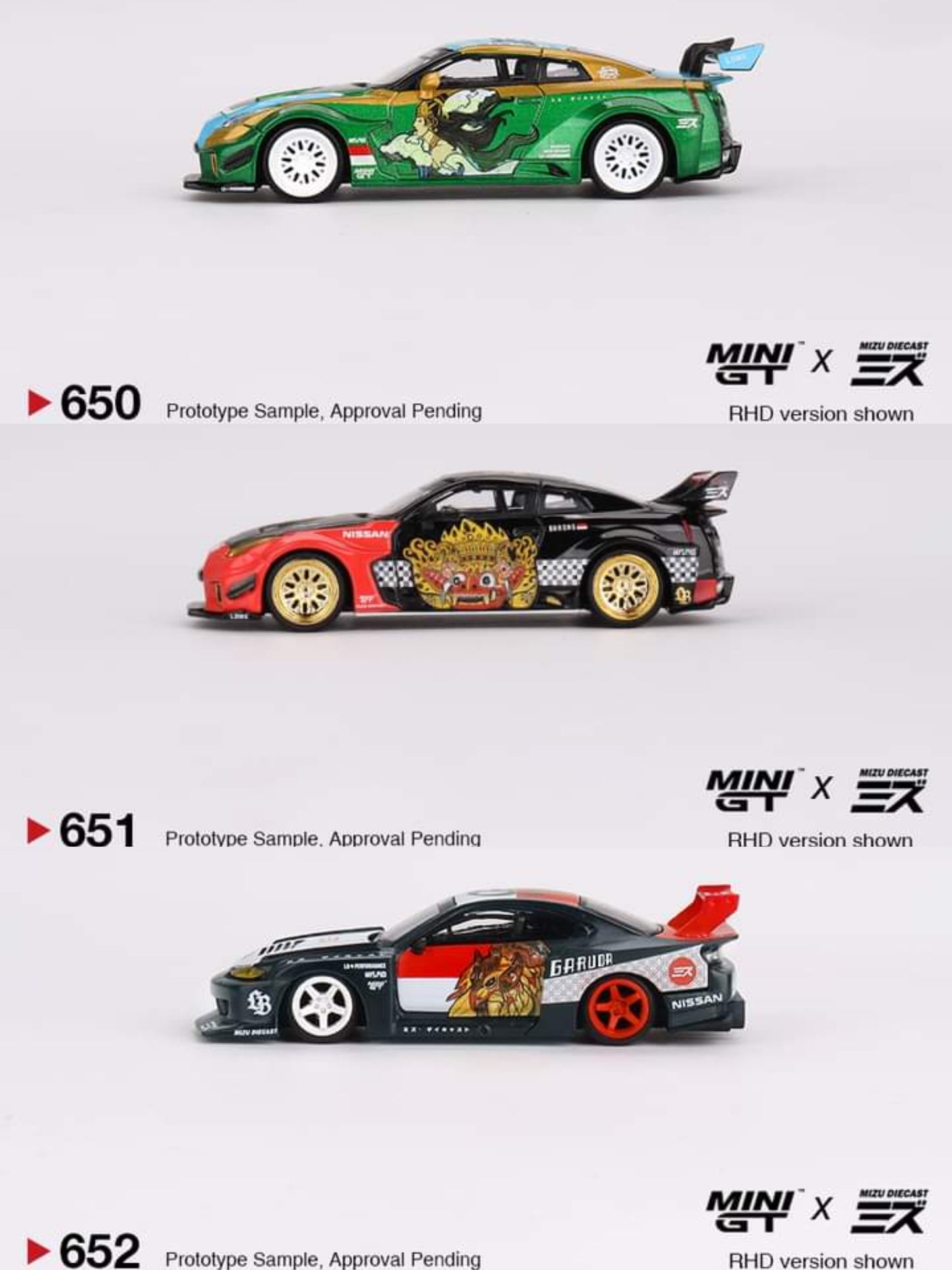 Mini GT x Mizu Diecast Collaboration LBWK R35 35GT-RR & Silvia S15