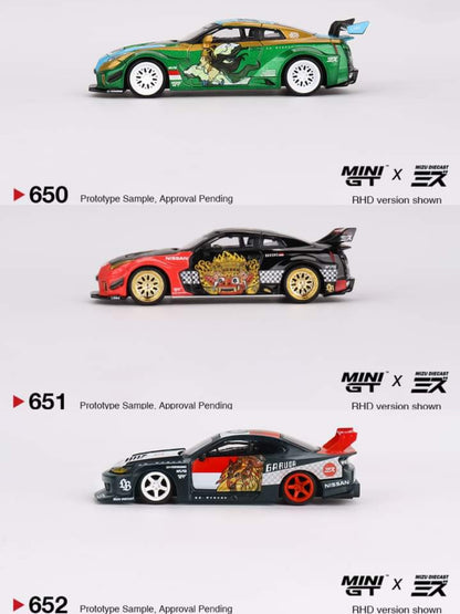 Mini GT x Mizu Diecast Collaboration LBWK R35 35GT-RR & Silvia S15