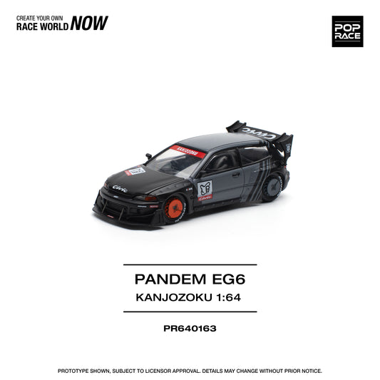 Preorder Poprace Honda Civic EG6 Pandem Kanjuzoku 1/64