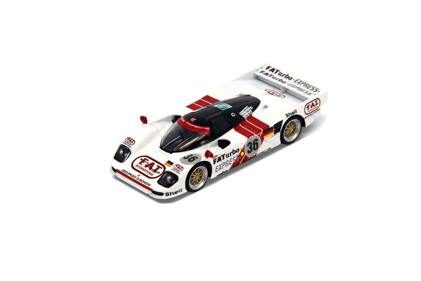 SPARKY 1/64 DIECAST   Porsche 962 LM SHELL COMBO - Winner 24h Le Mans 1994 #35 & #36