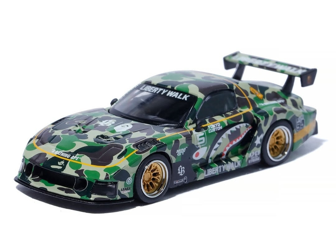 MINI GT BAPE LBWK Mazda RX-7 LB Super Silhouette by Tokyo Auto Salon 2 ...