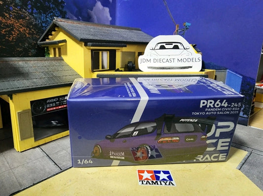 Poprace Honda Civic EG6 Pandem Purple Chrome Tokyo Auto Salon 2025 PR64-0245 Limited