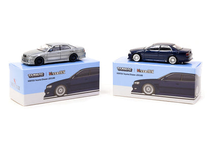 (Chase) Tarmac Works VERTEX Toyota Chaser JZX100 Blue Metallic T64G-007-BL