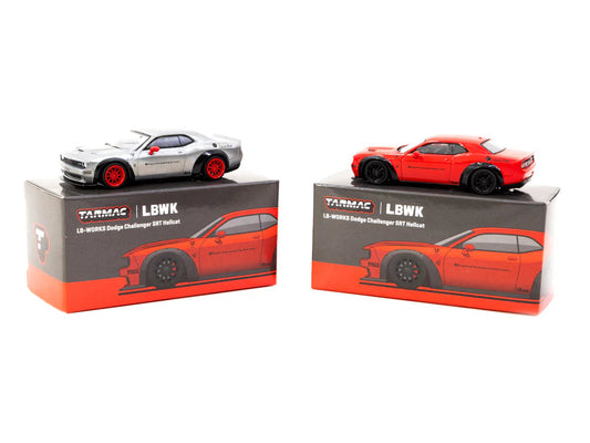 Preorder Chase Tarmac Works LB-WORKS Dodge Challenger SRT Hellcat Red