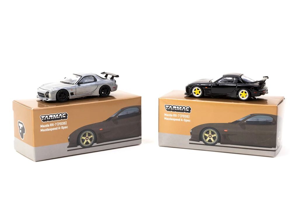 (Chase) Tarmac Works Mazda RX-7 FD3S Mazdaspeed A-Spec Brilliant Black T64G-012-BK