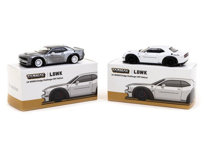 (Chase) Tarmac Works LB-WORKS Dodge Challenger SRT Hellcat - Lamley Special Edition (White) T64G-TL039-WH