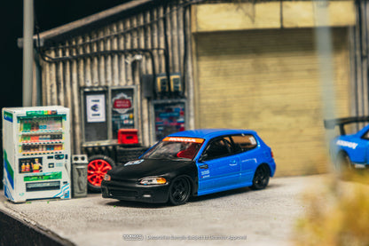 Tarmac Works 10th Anniversary Honda Civic EG6 Blue T64-TL001-10TH