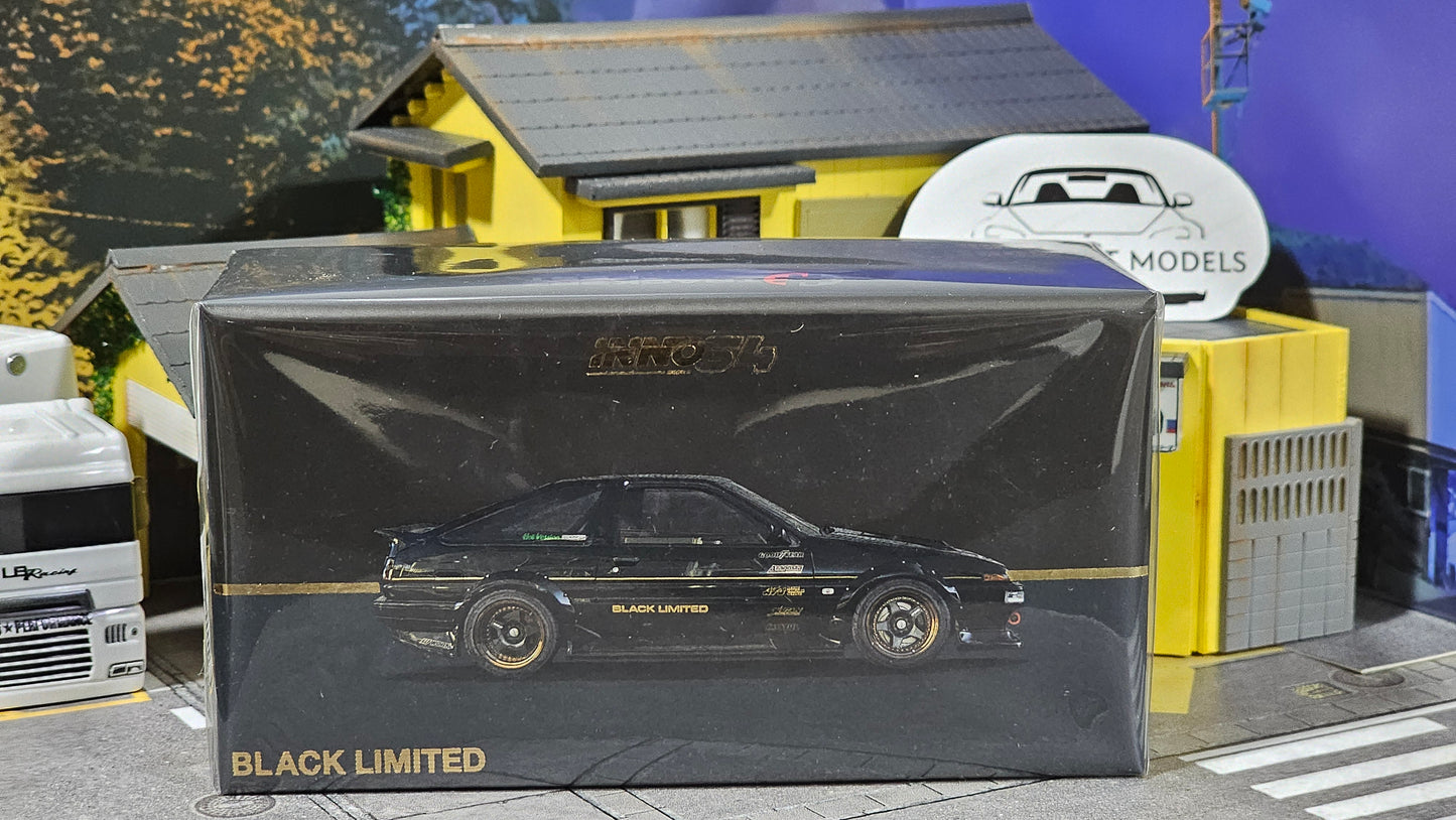 Inno64 Toyota Sprinter Trueno AE86 Black Limited Tuned By Tec Art's Malaysia Exclusive