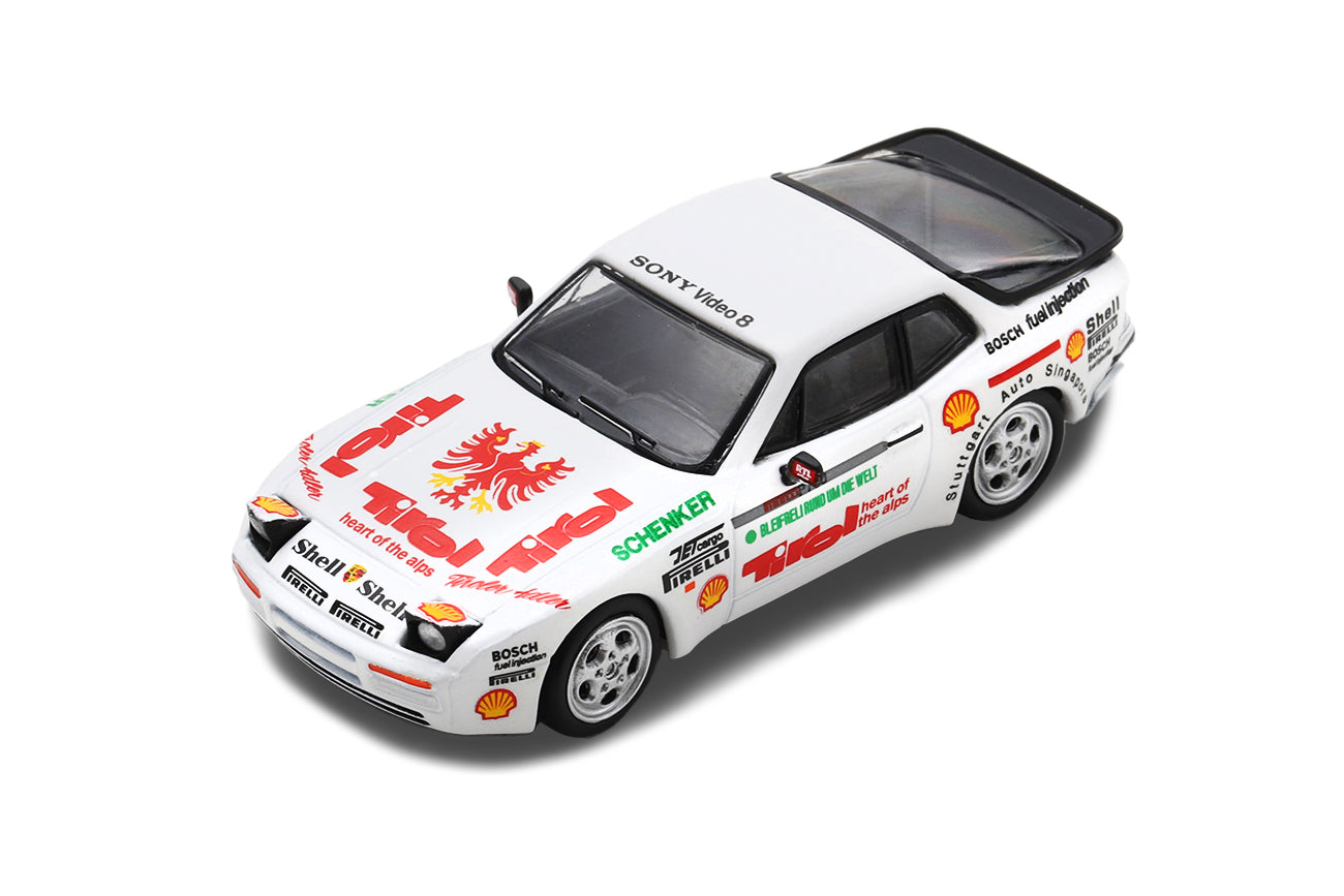SPARKY 1/64 Diecast Porsche 944 Turbo Cup Shell Combo - Turbo Cup #2 & Adler Von Tirol (Upright headlights)