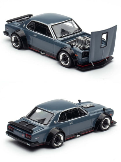 PopRace Pandem Skyline GT-R V8 Drift Hakosuka Matte Blue PR640467 Hong Kong Tokyo Auto Salon 2025