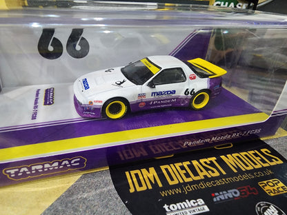 Tarmac Works Pandem Mazda RX-7 FC3S White Purple Pandem