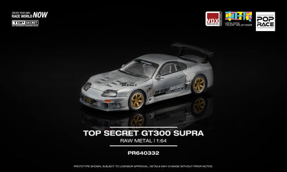 PopRace Toyota Top Secret GT300 Supra Raw Metal PR640332 Hong Kong ToyCar Salon 2025